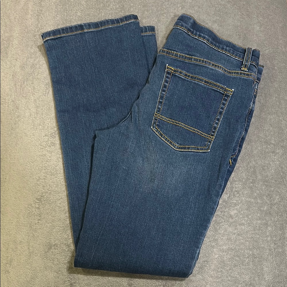 Cat & Jack Boys Blue Denim Straight Leg Stretch Jeans Size 16